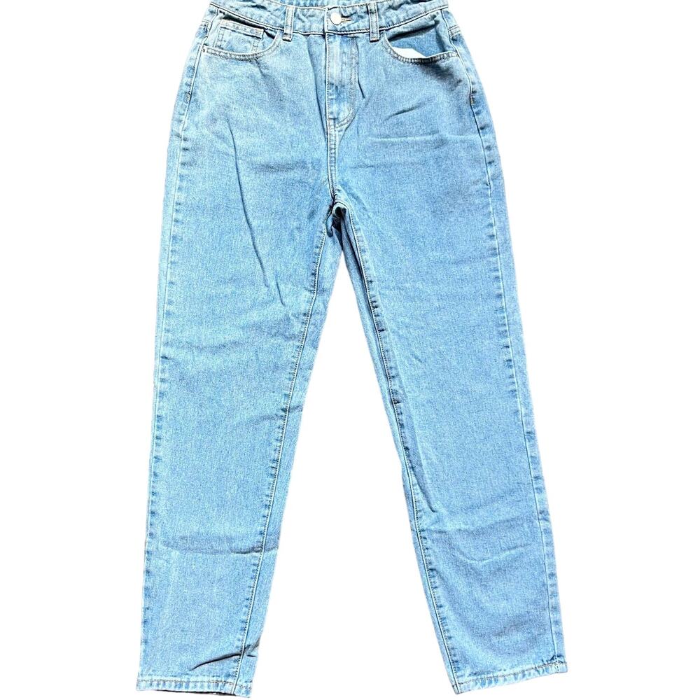 Shein Women Size Small Light Wash High Rise Relaxed Fit Mom Denim Jeans